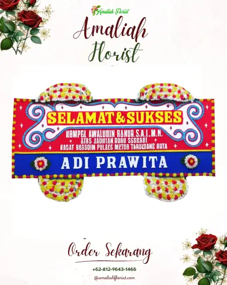 Papan Bunga Ucapan Selamat Kuta Malaka